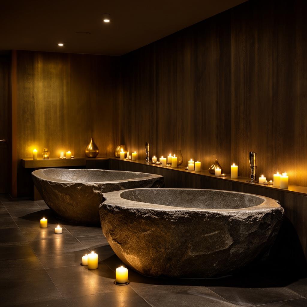 Stone bath spa